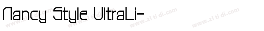Nancy Style UltraLi字体转换